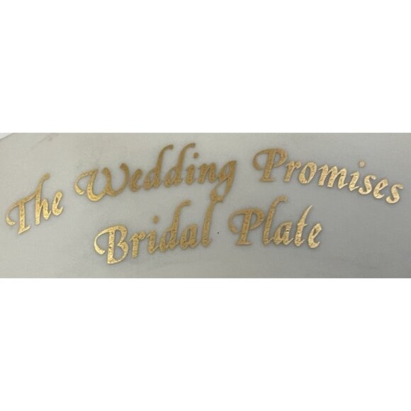 Lenox "The Wedding Promises" Bridal Plate Made In USA With Intricate Floral Desi - Picture 3 of 4